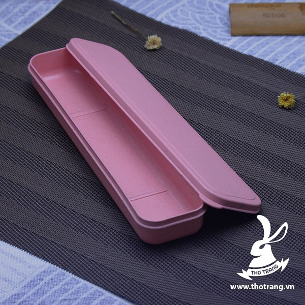 Hộp lúa mạch đựng ống hút inox