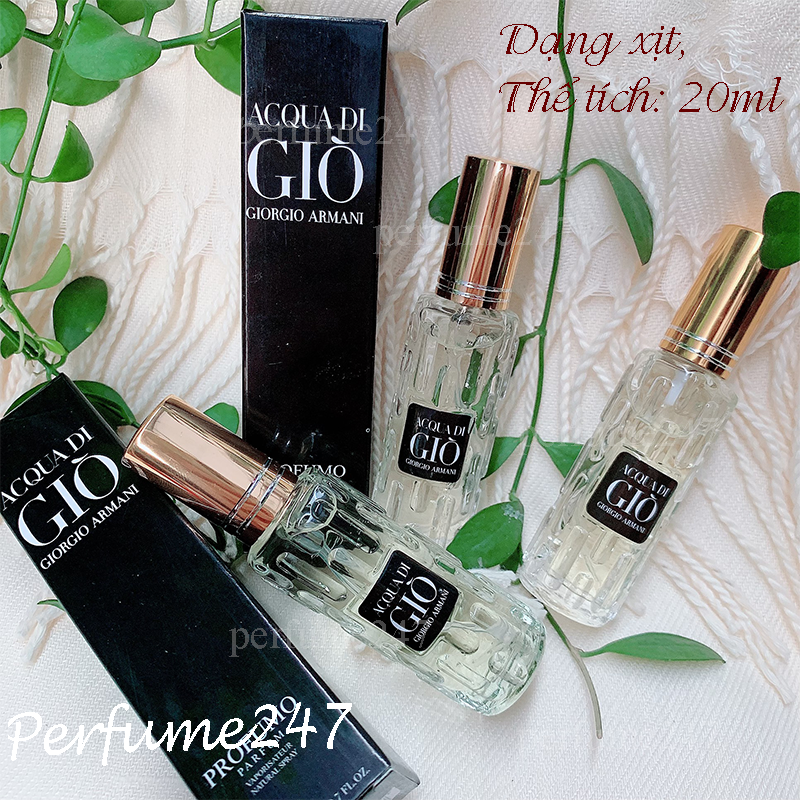 [HCM]NƯỚC HOA NAM GIÒ ĐEN 20ML MINI CAO CẤP