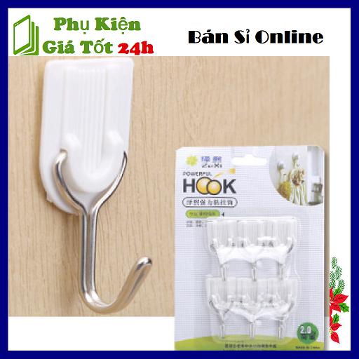 Móc dán tường cho vật dụng nhẹ - vỉ 6 cái