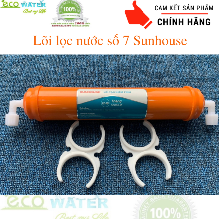 [Tặng 2 cút L và 2 càng kẹp lõi] Lõi lọc nước số 7 sunhouse - Ecosh007
