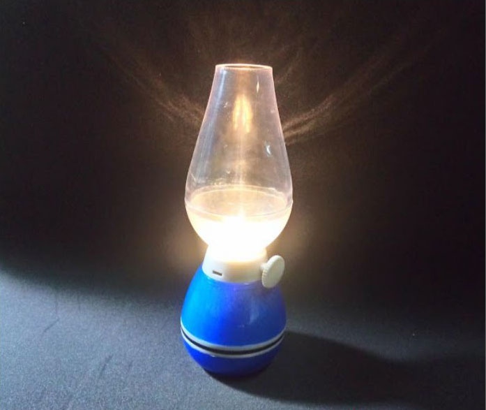 Đèn dầu led cảm ứng thổi tắt bật, đèn thần cảm ứng