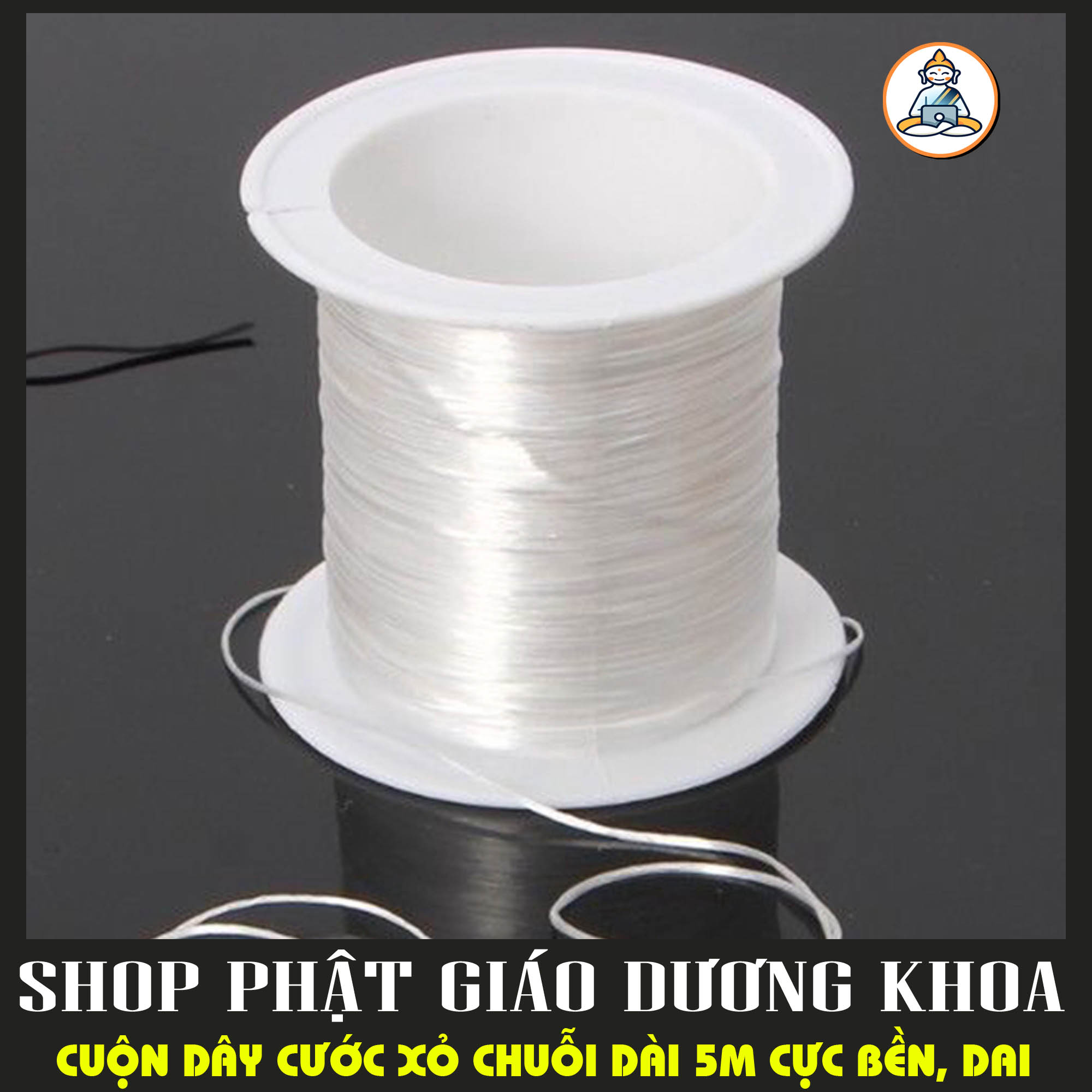 Cuộn dây cước xỏ chuỗi 5m bền, khó đứt