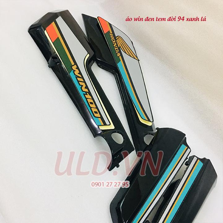 [HCM]áo xe win đen tem đời 94 màu xanh lá