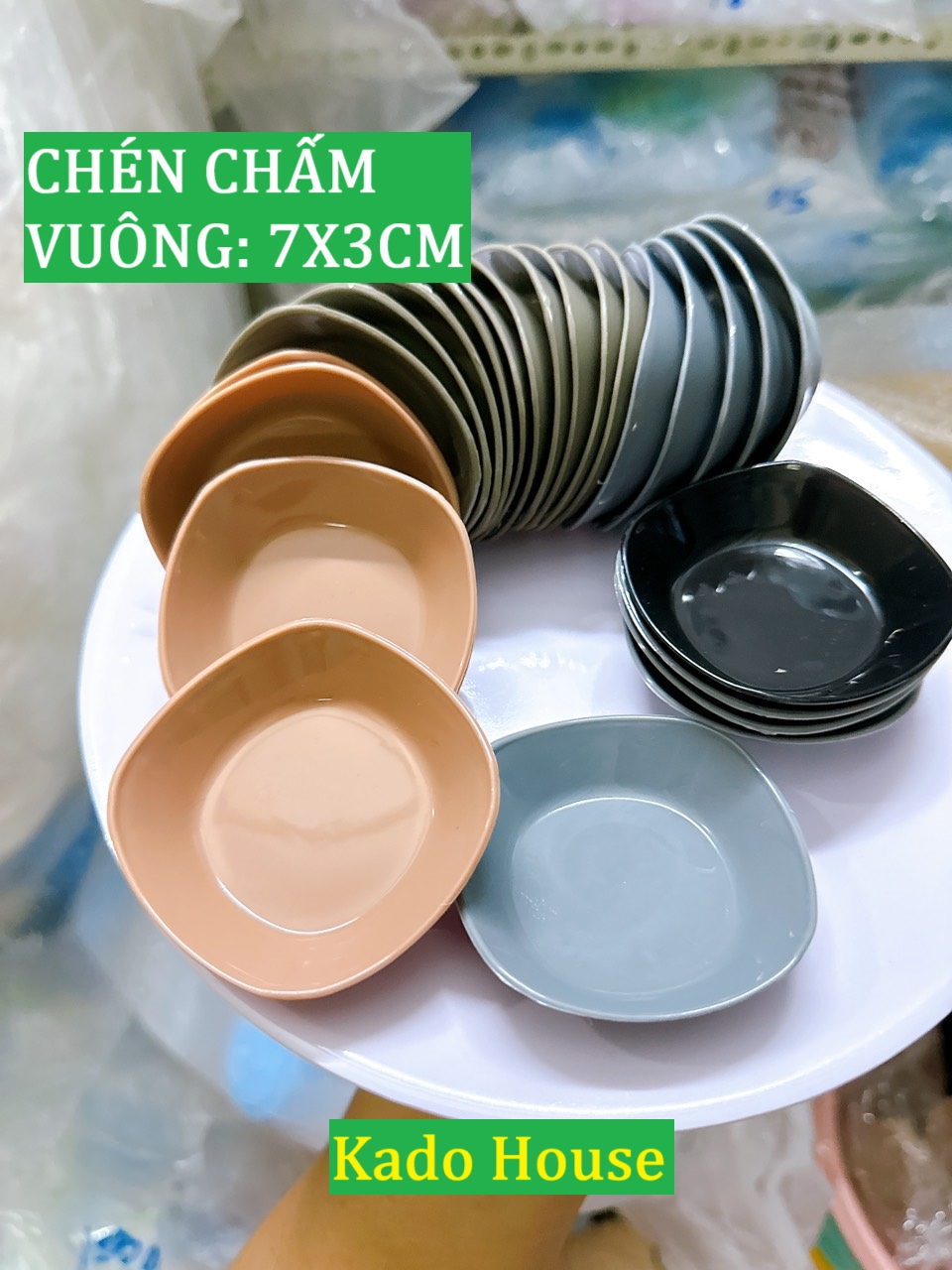 Chén Cơm, Chén Nước Chấm , Chén Muối Tiêu Sắc Màu Dày Dặn