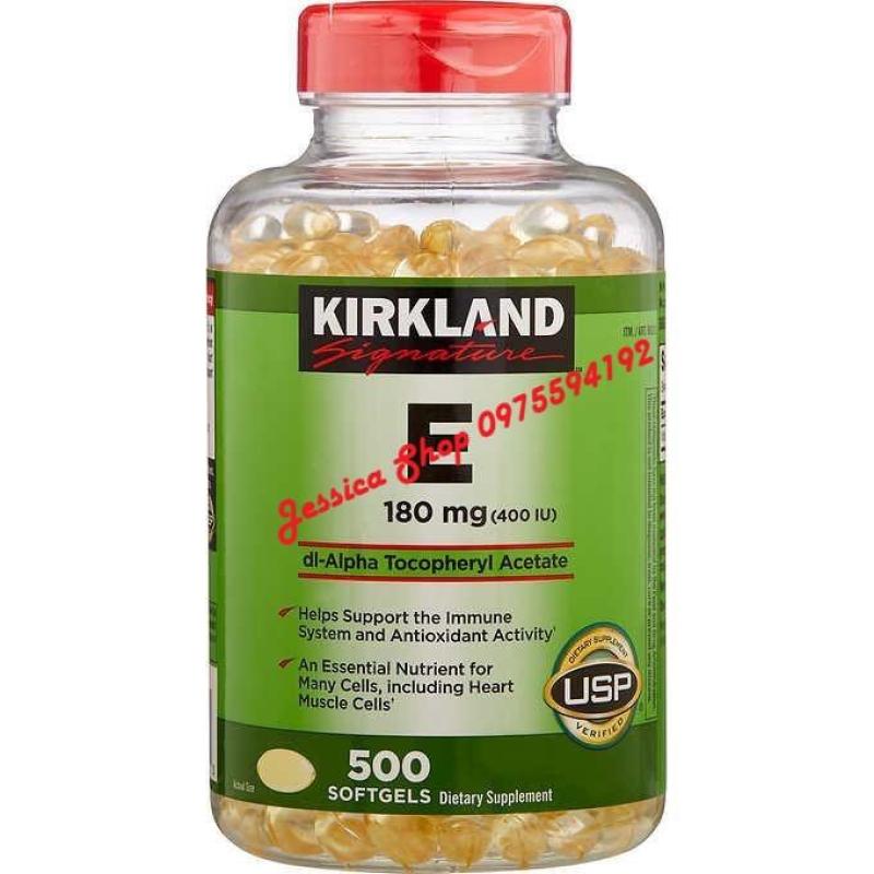 Vitamin E 400 IU 500 Viên Kirkland nhập khẩu