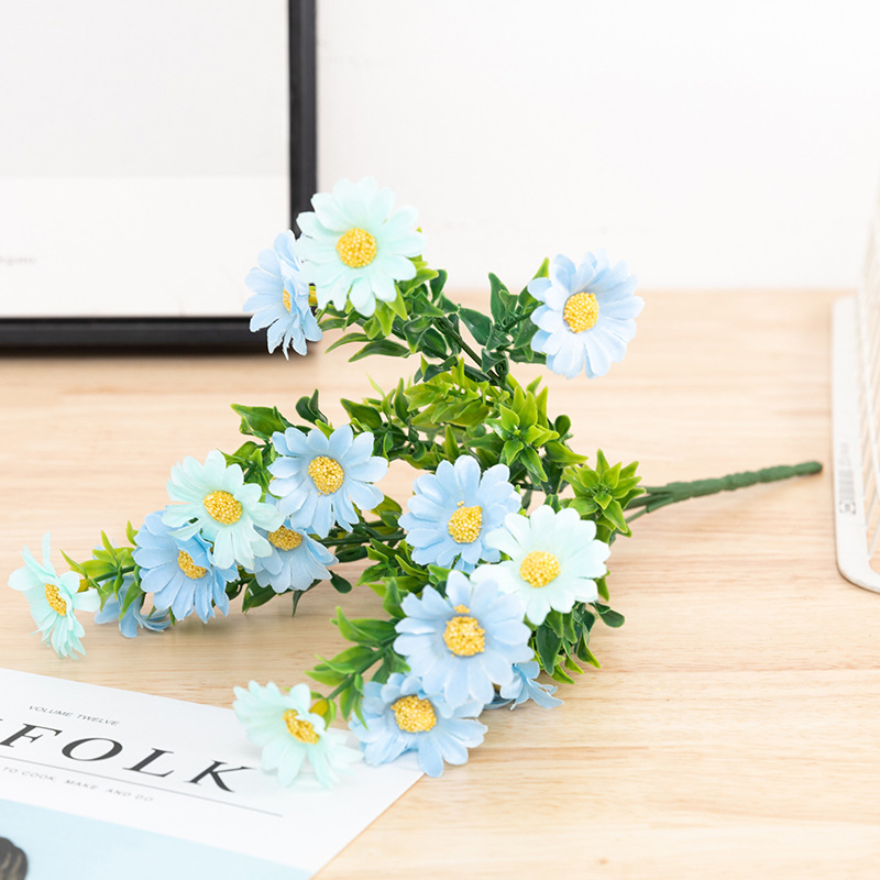 Cúc Họa Mi Daisy Chùm lớn đa sắc cực lãng mạn - Hoa giả trang trí siêu đẹp