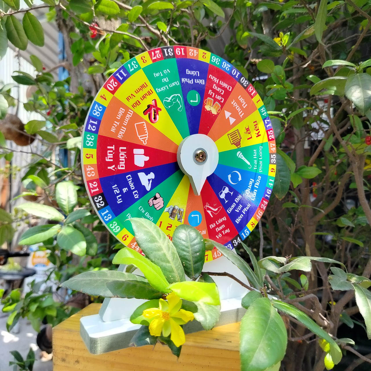 Vòng Quay May Mắn (Nhậu Số 16 ô - Kt: 25cm x 35cm)