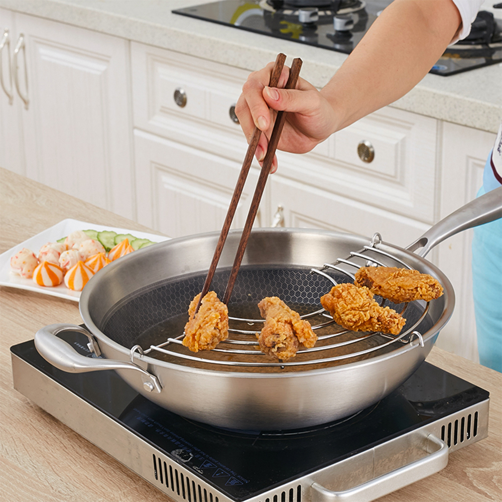 Vỉ gác chảo ráo dầu mỡ bằng inox