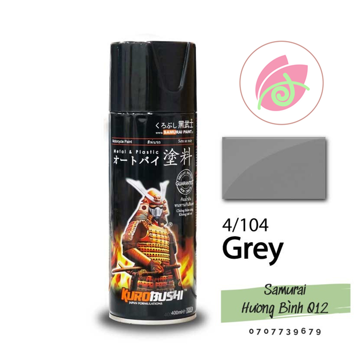 SƠN SAMURAI MÀU XÁM XI MĂNG 104