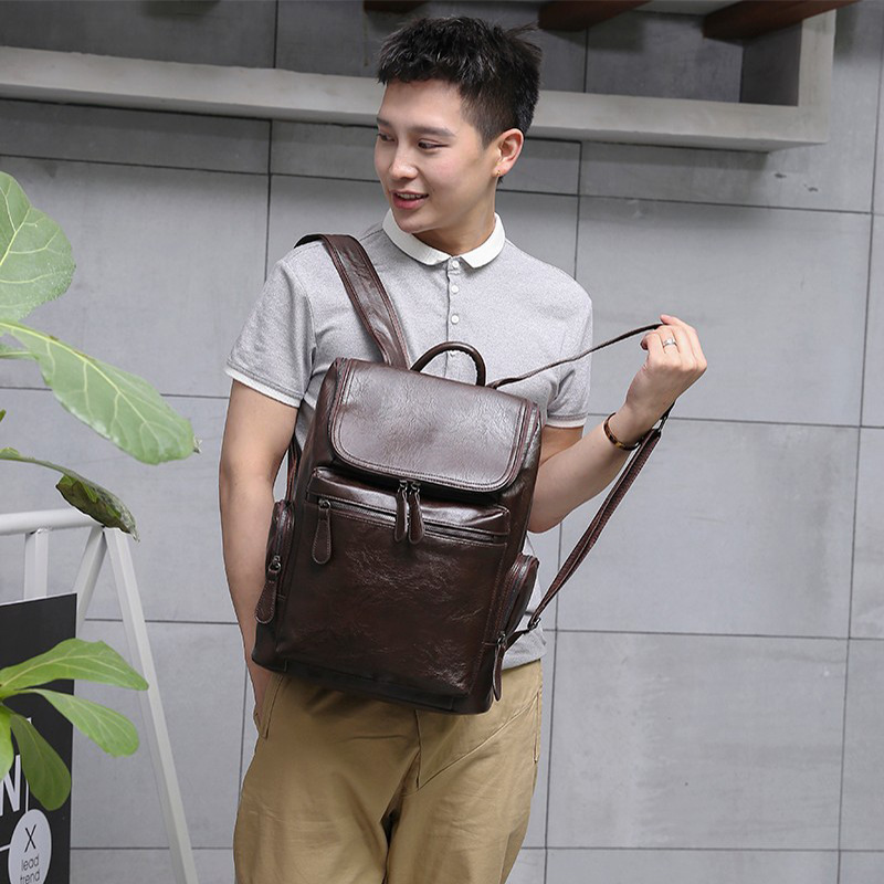 HOÀN TIỀN 15% - Balo đi học nam nữ ulzzang đựng Laptop Loang cho học sinh style Hàn Quốc unisex Vintage Bag BL01 Bảo Hành 12 Tháng - Jido Store - Chuyên Đồ Da Thật