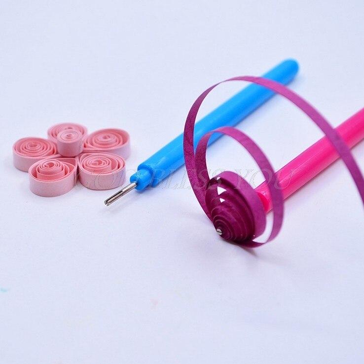 Que cuốn quilling + Que nhọn chỉnh cán nhựa - 02 chiếc