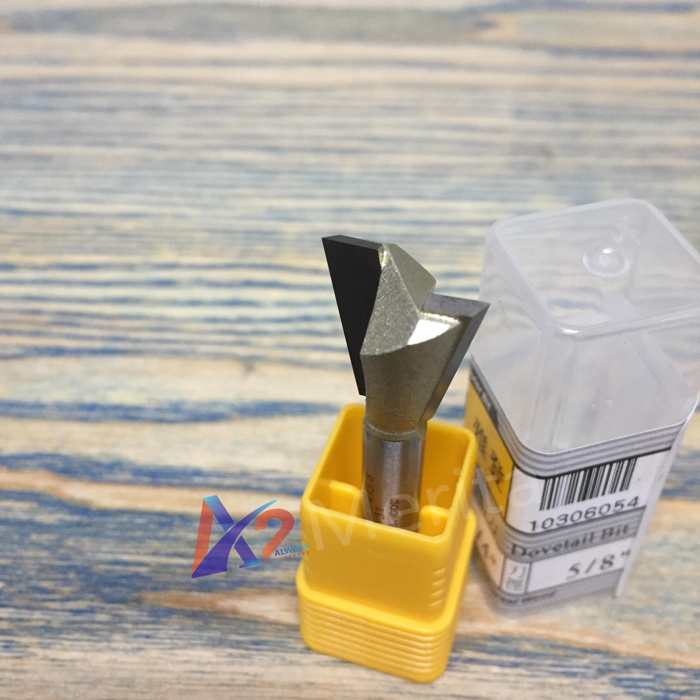 Mũi phay gỗ rảnh đuôi cá 14 độ 1/4"x5/8" arden - made in taiwan