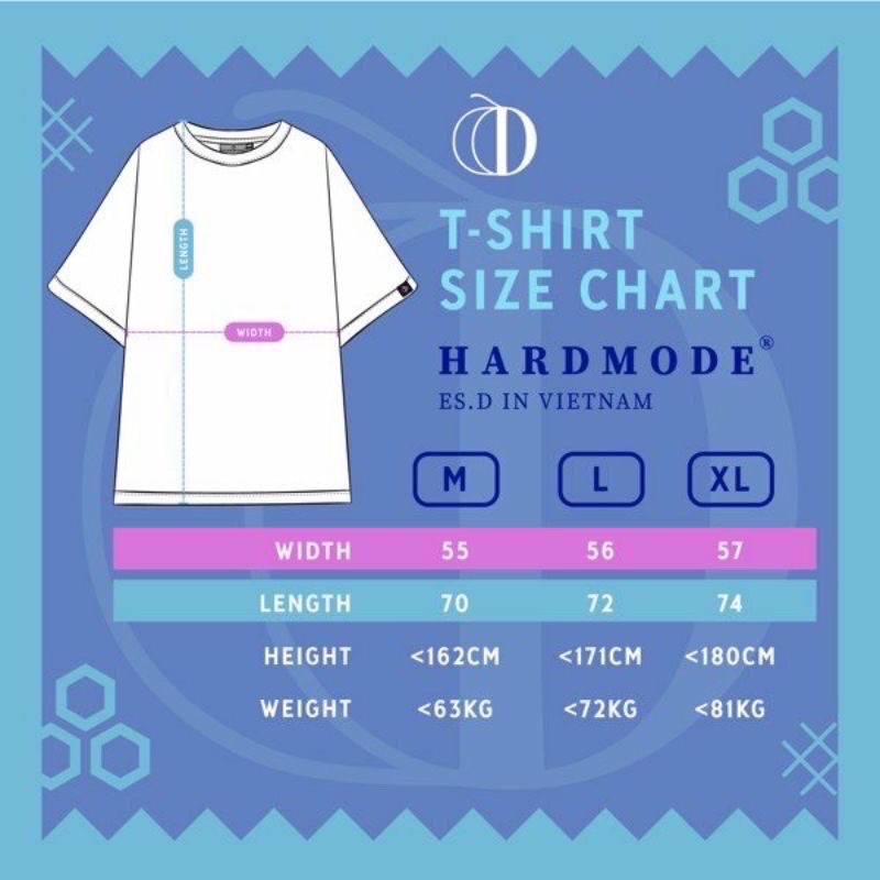 Áo Thun HARDMODE Basic Chính Hãng - Đen/Trắng