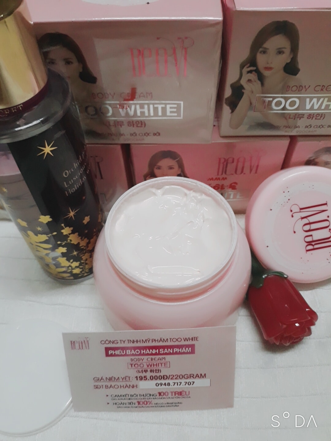[HCM]BODY CREAM THU THỦY TOO WHITE BEOVI