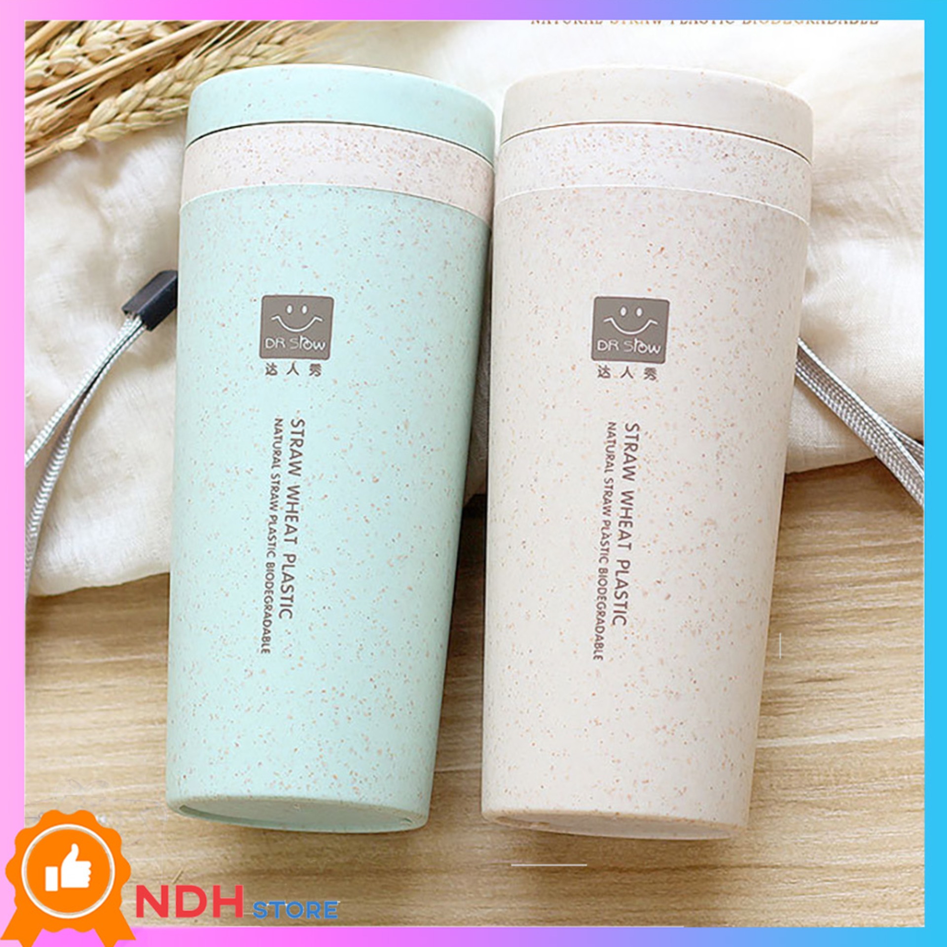 BÌNH NƯỚC 2 LỚP LÚA MẠCH STRAW WHEAT NHIỀU MÀU_Bình nóng lạnh Bình đựng nước bình giữ nhiệt bình nước đẹp bình nước học sinh bình nước dễ thương binh nuoc cute binh nuoc