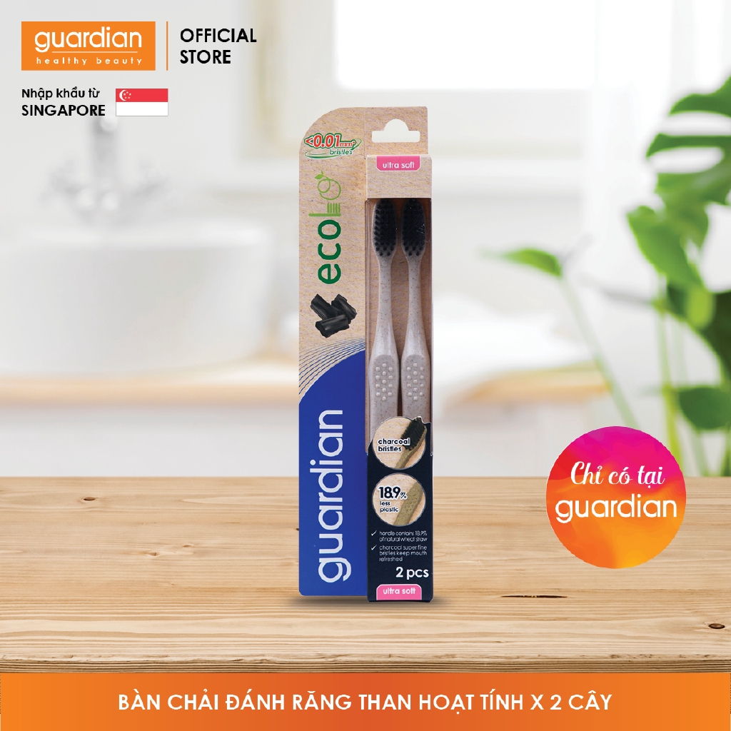 [Take-out] Bàn chải đánh răng Guardian Than hoạt tính – 2 cây