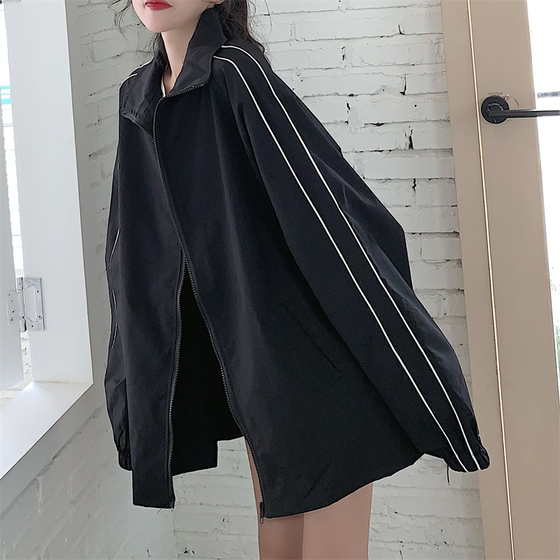 Áo khoác dù nam nữ unisex mẫu 2 sọc tay, áo khoác gió 2 lớp cổ trụ thời trang tp656