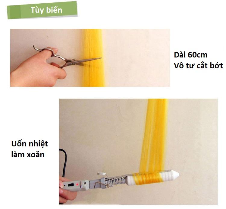 Tóc giả kẹp line [combo 25 màu] tóc giả nữ, tóc line đính kẹp