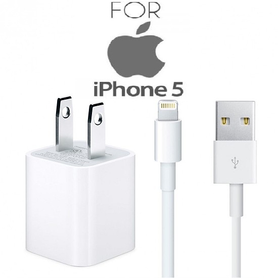 [HCM]BỘ SẠC IP 5/5s/6/6s/6plus/6s plus  DÒNG ĐIỆN 5V-1A