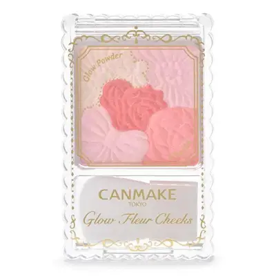 Phấn má Canmake Glow Fleur Cheeks 05 Wedding Fleur 4g (Đỏ hồng)