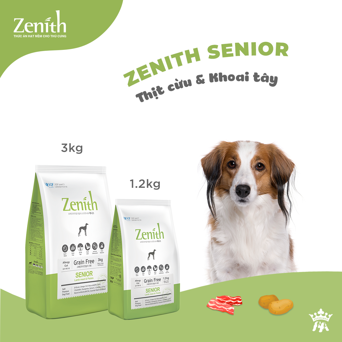 [HCM]ZENITH SENIOR HẠT MỀM CHO CHÓ GIÀ