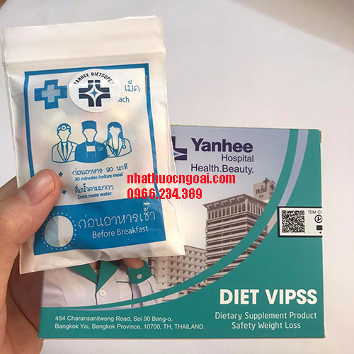 Giảm Cân Vip 9 Yanhee giảm mạnh [ Liệu Trình 1 tuần ]