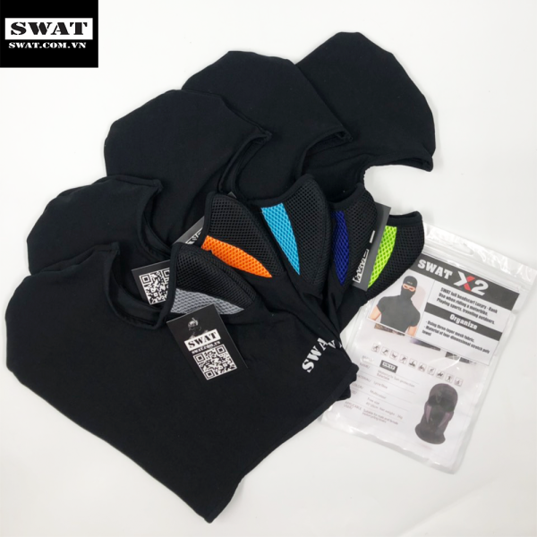 [VIEDEO THỰC TẾ] Khăn trùm đầu Swat X2 3 lớp vải lưới thoáng khí cao cấp - Nhiều màu