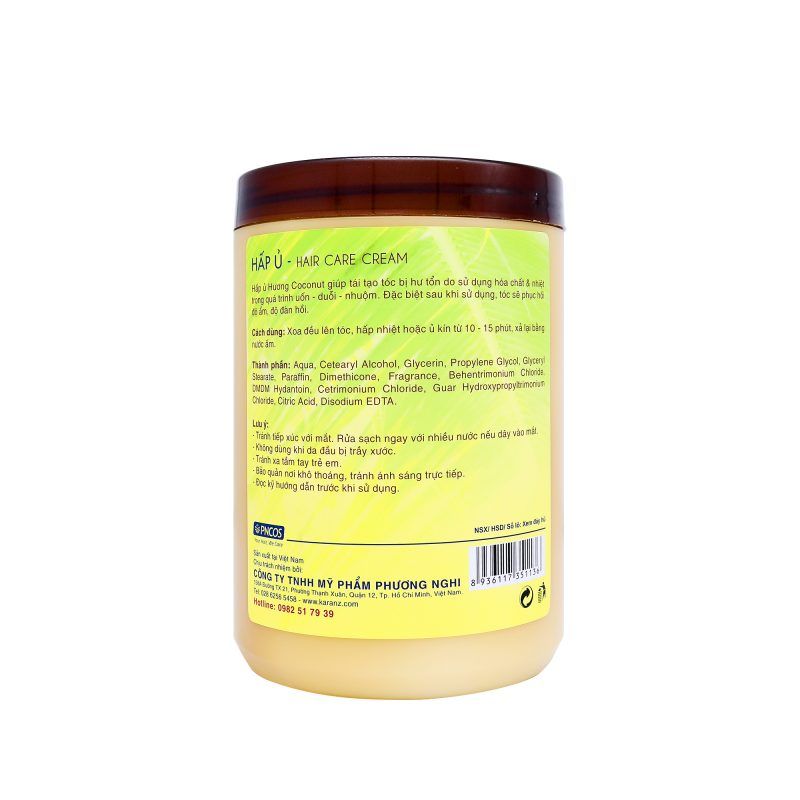 HẤP Ủ TÓC HƯƠNG DỪA.THƯƠNG HIỆU KAZAN. HỦ 1000ML