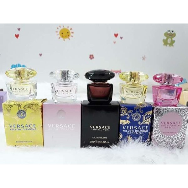 [HCM]Set 5 Chai Nước Hoa Mini Cho Nữ Ver Sace Crystal