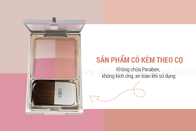 [HCM]Phấn má Hồng GEO Soft Color Face Touch SỐ 3
