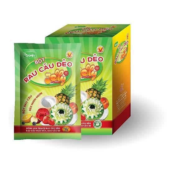 BỘT RAU CÂU DẺO - hộp 12 gói