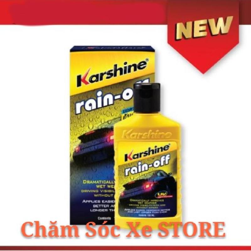 Dung Dịch chống bám nước kính xe hơi - Chất Phủ Nano kính ô tô - Karshine Rain- off 150ml tặng kèm khăn