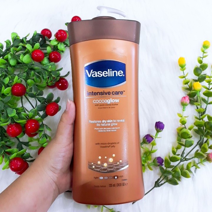 Sữa dưỡng thể Vaseline Intensive Care Cocoaradiant 725ml Nâu