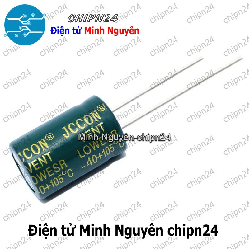 [2 con] (F267) Tụ hóa 22uF 450V Xanh Lá (13x21mm) (Tần số cao) - HH004870