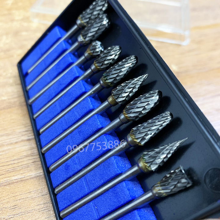 bộ 10 đầu mài,khắc hợp kim vonfram