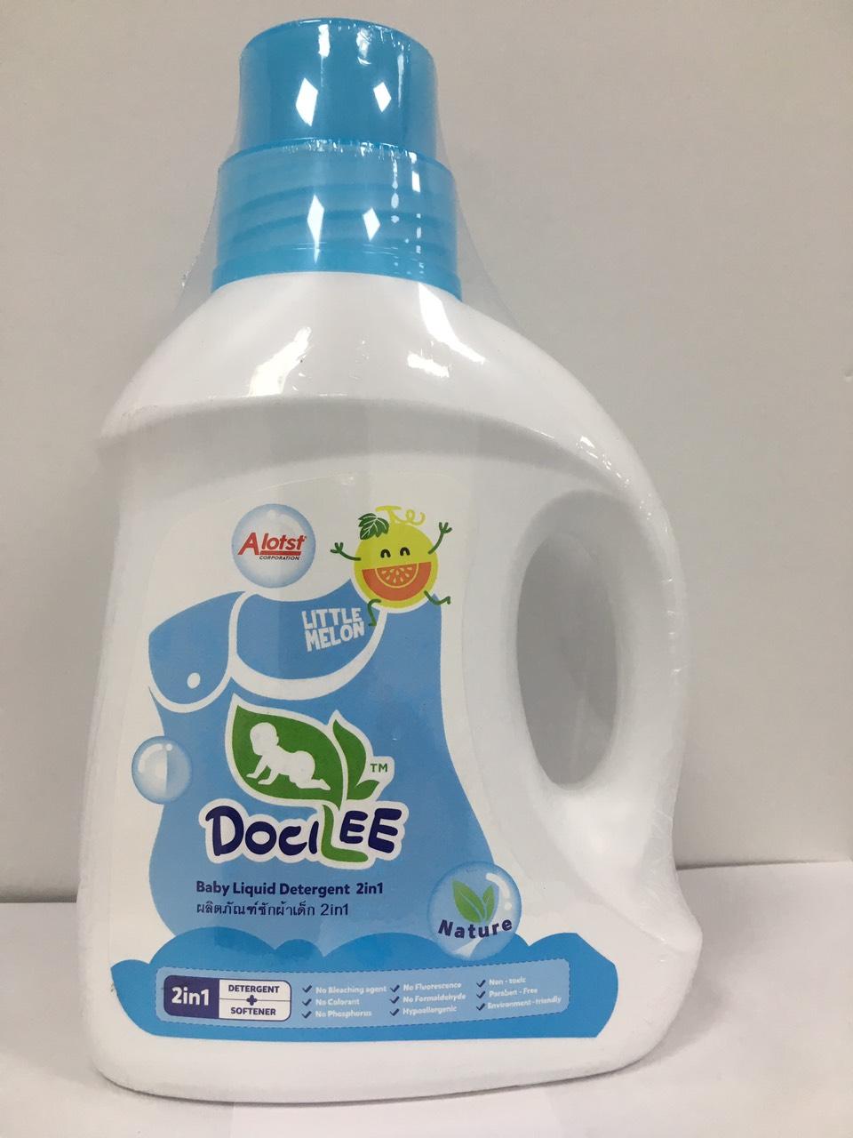 Nước giặt xả quần áo Docilee Little Melon (Xanh dương) 1000ml