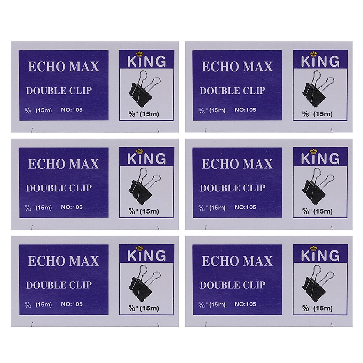 Bộ 2 Hộp Kẹp Bướm ECHO Double Clip 15mm