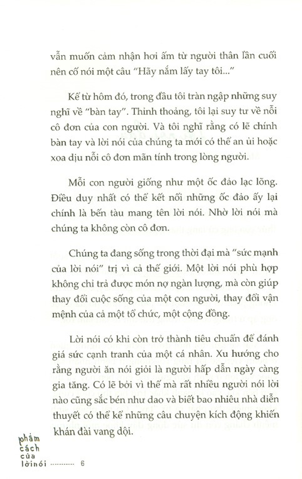 Phẩm Cách Của Lời Nói