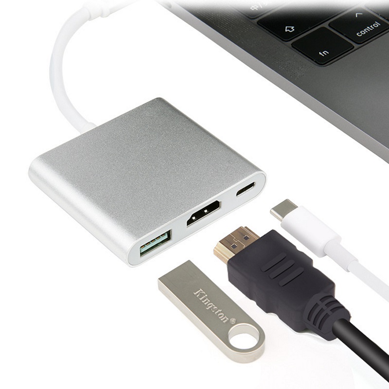 Cáp chuyển Type-C ra HDMI và 1 cổng USB 3.0 chất lượng cao