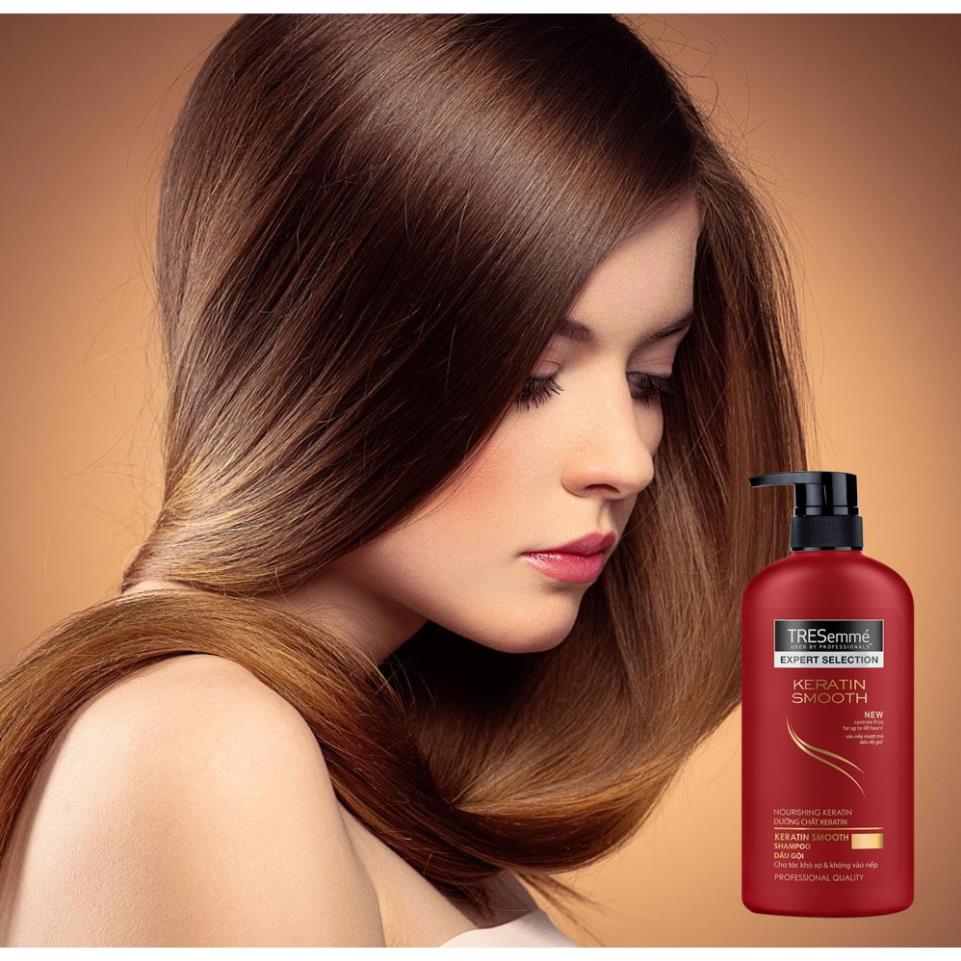 Cặp dầu gội + xả Tresemme Keratin Smooth