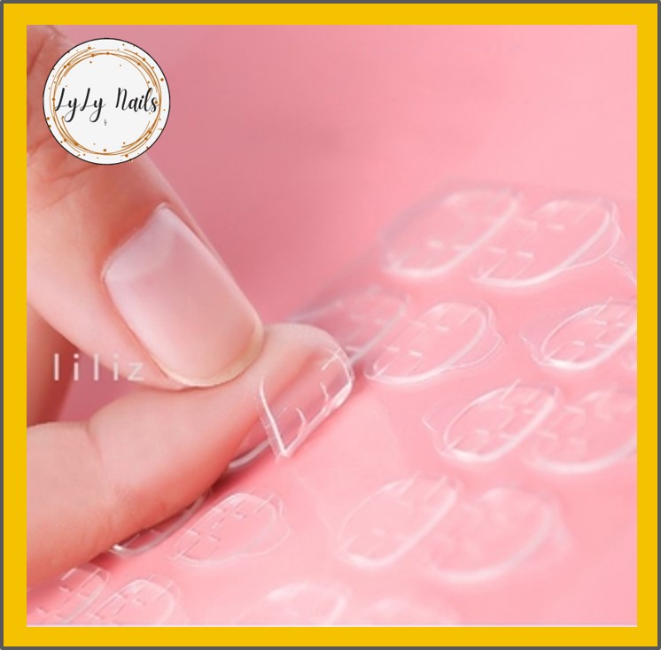 Bộ 24 Sticker Dán Móng Tay Chân Bằng Silicon cao cấp