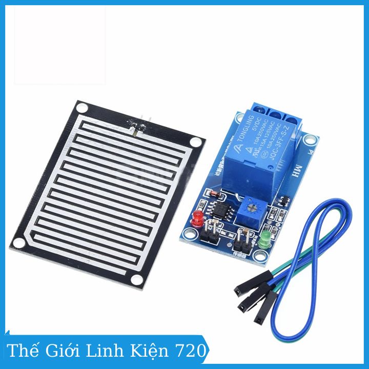 Module điều khiển relay bằng cảm biến mưa -5vdc