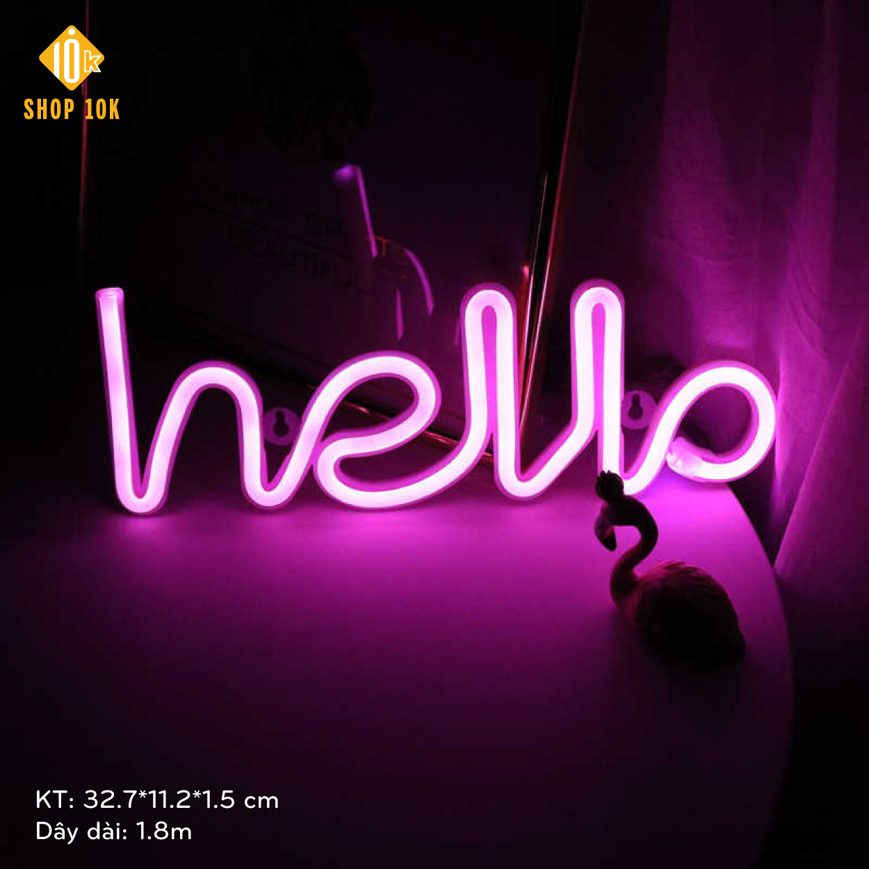 Đèn led Neon light trang trí chữ Hello - SP005317