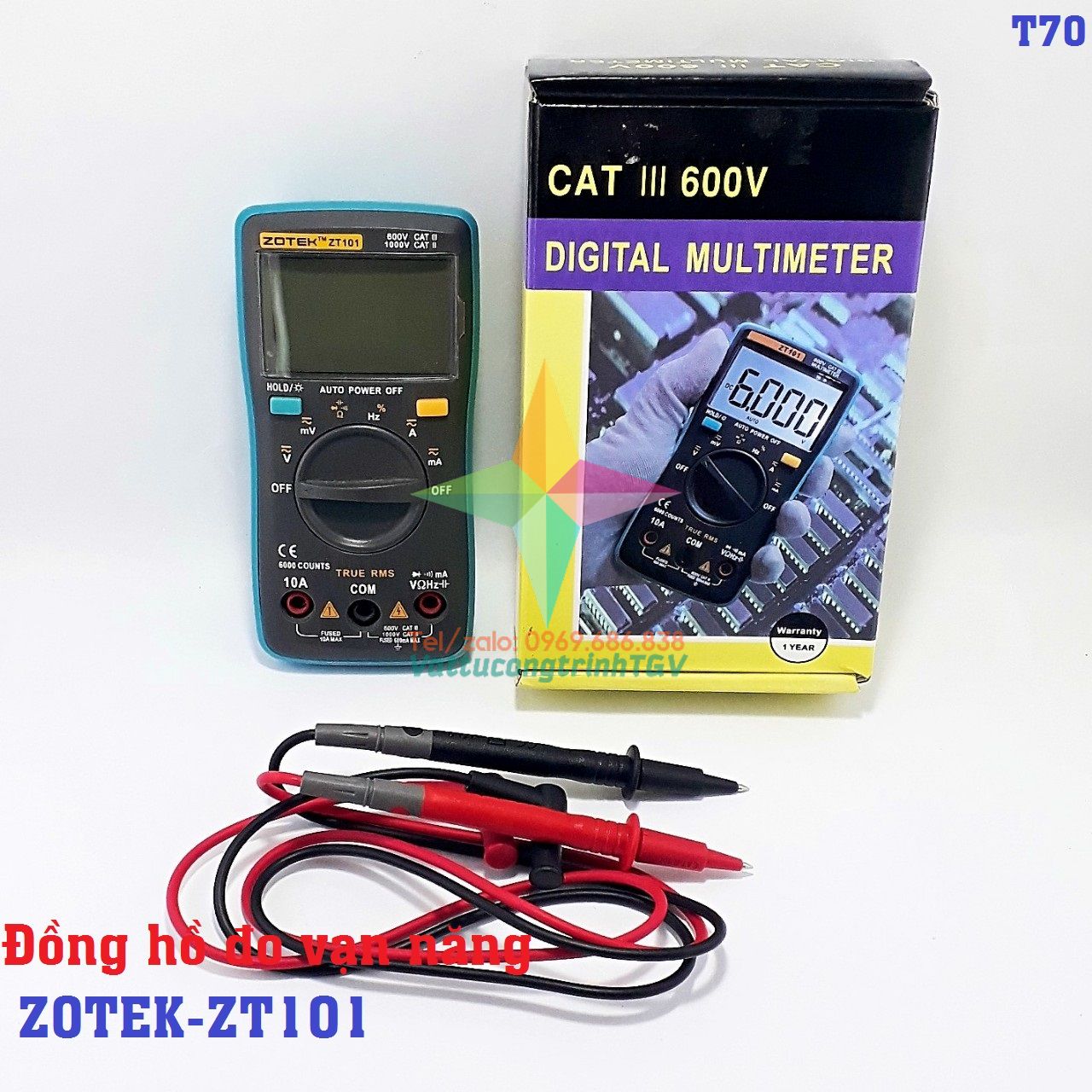 Đồng hồ đo vạn năng ZOTEK-ZT101 (Taiwan)