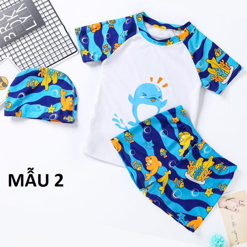 [HCM]Đồ bơi cho bé trai kèm nón bơi BT008