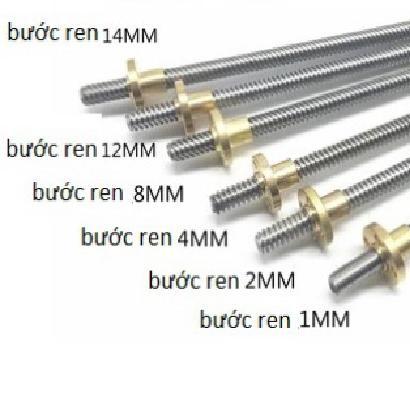 Thanh Vitme T10, 1000mm + Đai Ốc