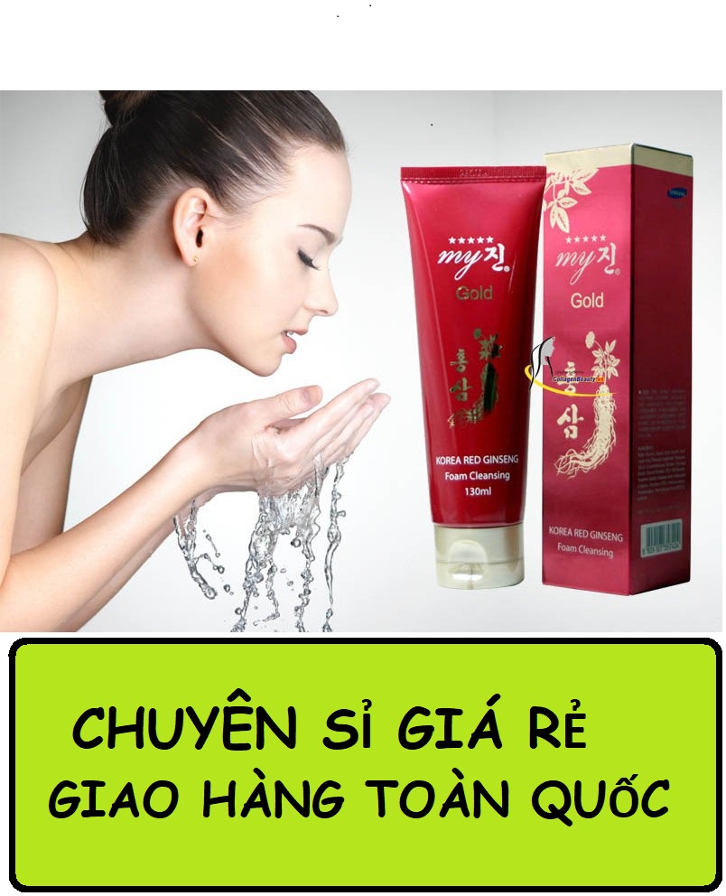 [ COMBO 5 ] Sữa Rửa Mặt Hồng Sâm Đỏ Hàn Quốc MY GOLD