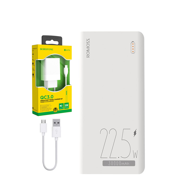 Pin dự phòng sạc nhanh Romoss Sense 8F dung lượng 30000mAh - sạc nhanh QC 22.5W và PD 20W (2 phân loại) Nhất Tín Computer