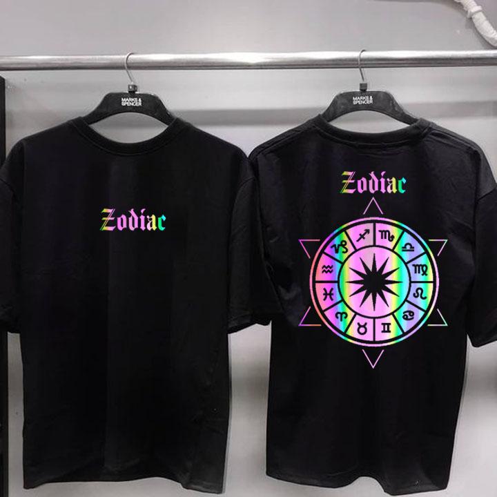 [HCM]Áo thun Phản Quang Tay Lỡ Cung Hoàng Đạo Nam Nữ