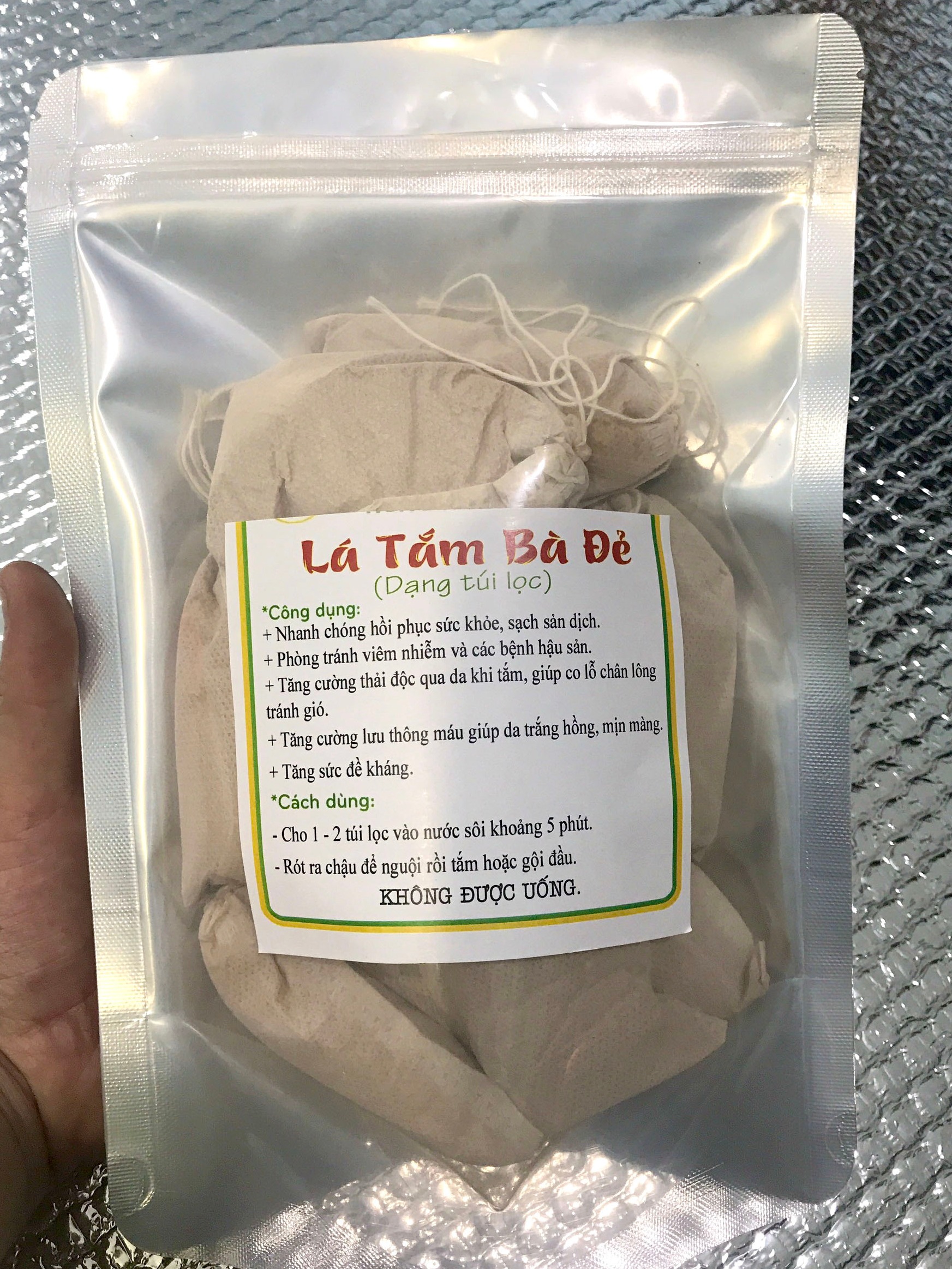 Lá tắm dao đỏ cho bà đẻ (BỊCH 12 TÚI LỌC)
